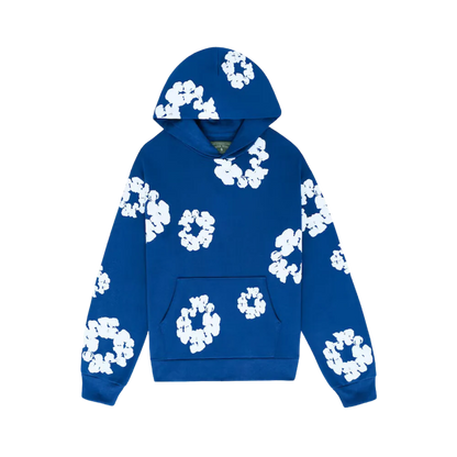 DENIM TEARS THE COTTON WREATH HOODIE ROYAL BLUE