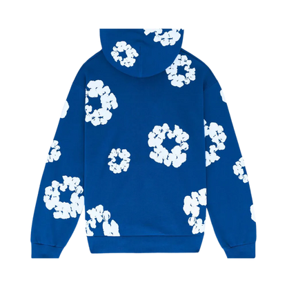 DENIM TEARS THE COTTON WREATH HOODIE ROYAL BLUE