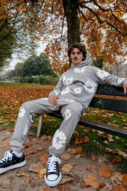 DENIM TEARS THE COTTON WREATH SWEATPANTS GREY