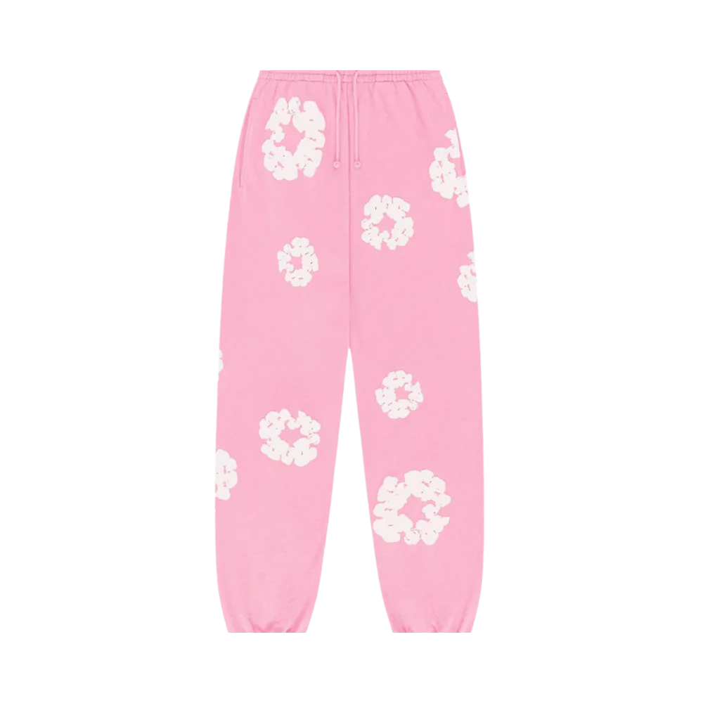 DENIM TEARS THE COTTON WREATH SWEATPANTS PINK