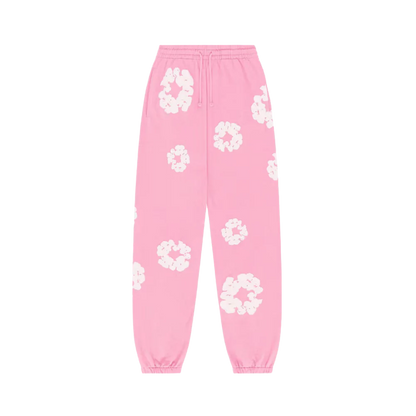 DENIM TEARS THE COTTON WREATH SWEATPANTS PINK