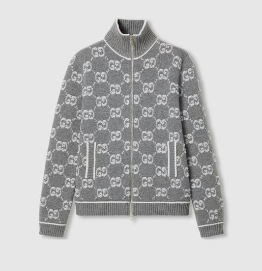 GG CARDIGAN ZIP GREY