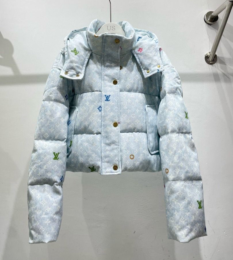 LV MONOGRAM DENIM COAT