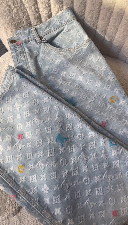LV Monogram jeans