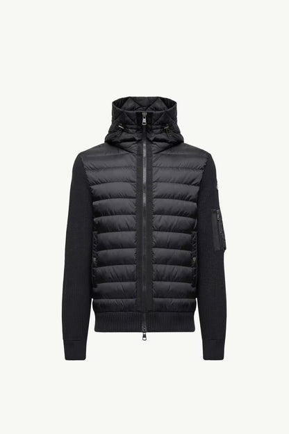 MONCLER CARDIGAN HOODED
