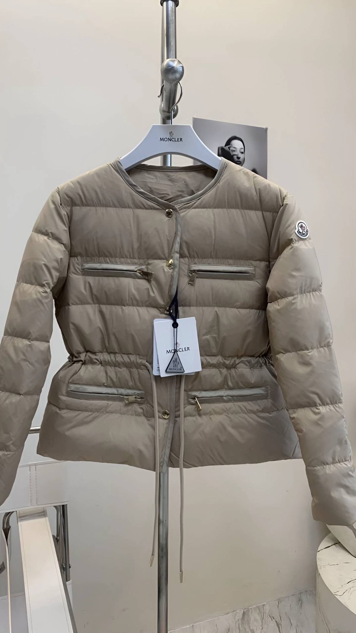 MONCLER COAT BEIGE