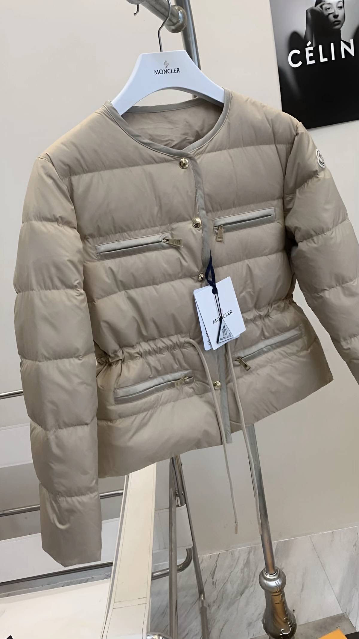 MONCLER COAT BEIGE