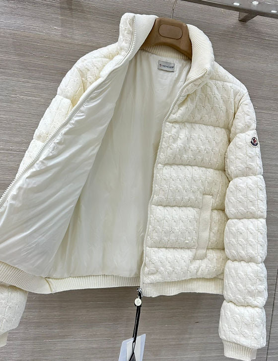 MONCLER KNIT COTTON JACKET