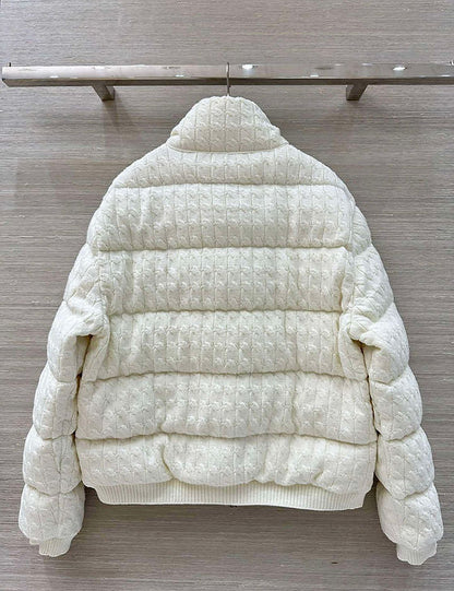 MONCLER KNIT COTTON JACKET