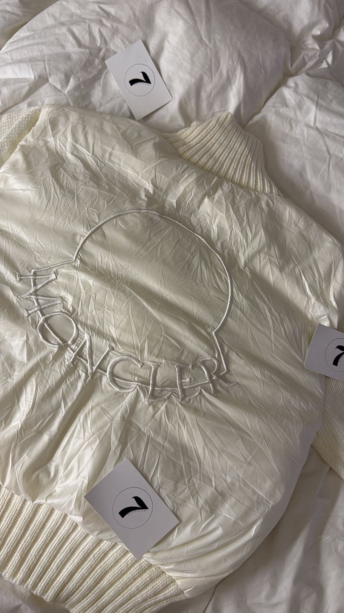 MONCLER WHITE FALL JACKET