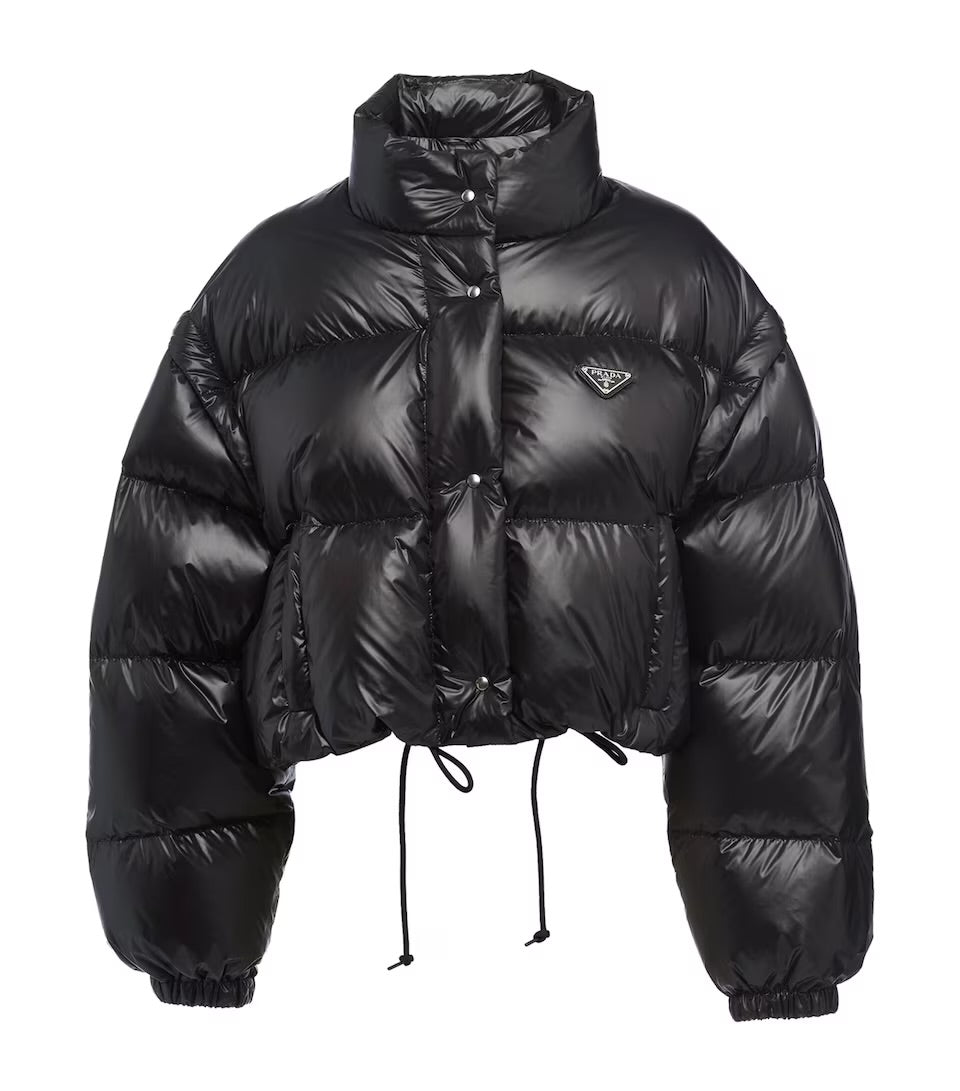 PRADA SHINY JACKET BLACK