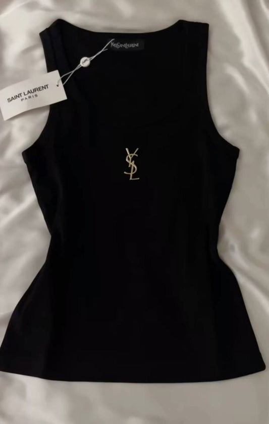 YSL TANKTOP BLACK
