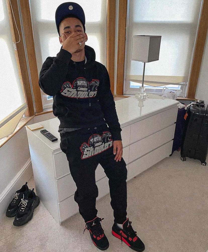 London Shooters Black Red Tracksuit