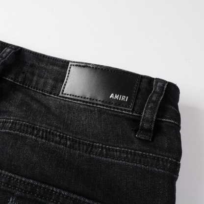 Amr Bandana Black Patch Jeans