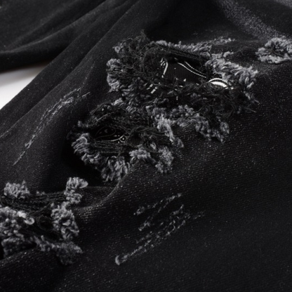 Amr Black Bandana Camo Jeans