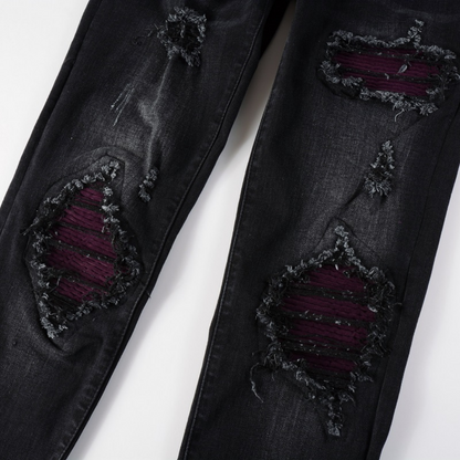 Amr Black Ripped Jeans