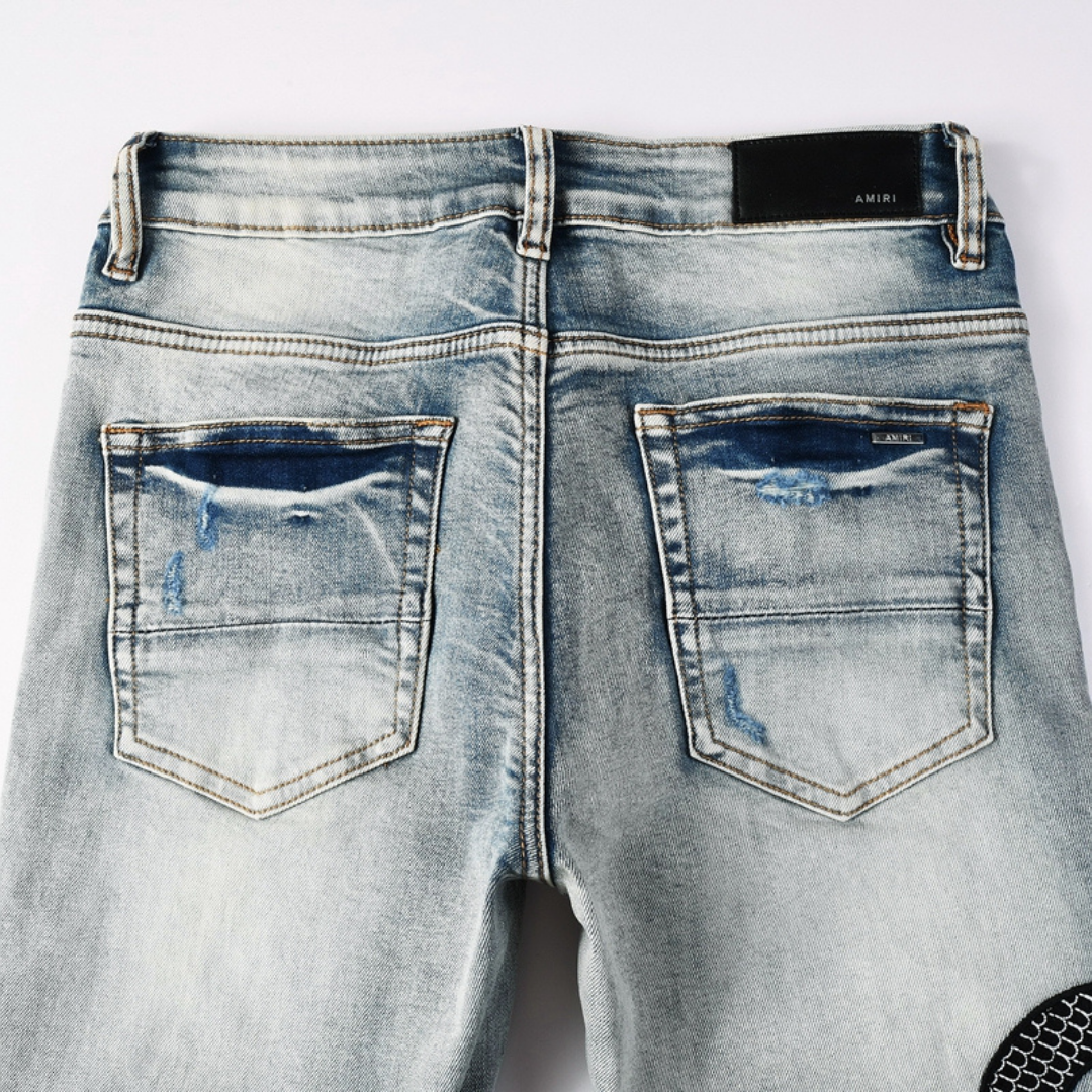 Amr Black Snake Jeans