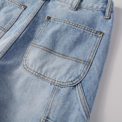 Amr Blue Patch Flared Jeans