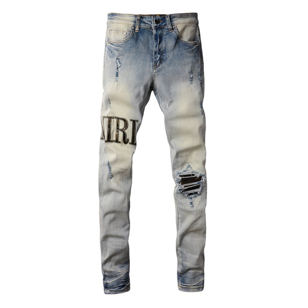 Amr Camo Logo Jeans