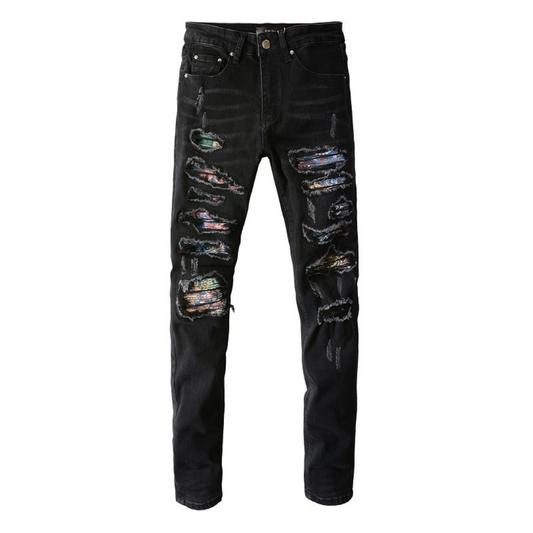Amr Camo Patch Jeans