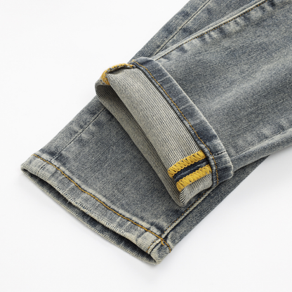 Amr Red Snake Grey Jeans