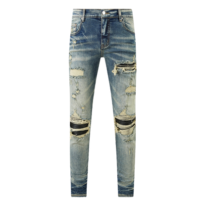 Amr Ripped Patch Jeans