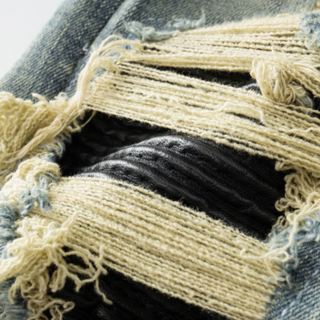 Amr Ripped Patch Jeans