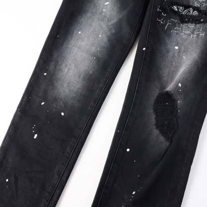 Purple Bandana Black Jeans