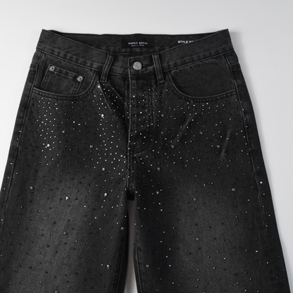 Purple Black Diamonds Jeans