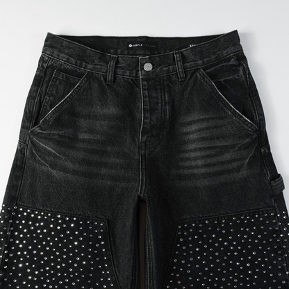 Purple Black Diamonds Jeans