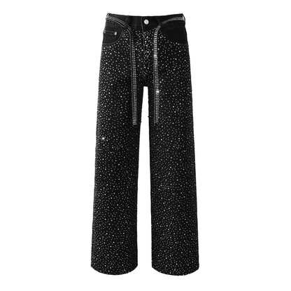 Purple Black Diamonds Jeans