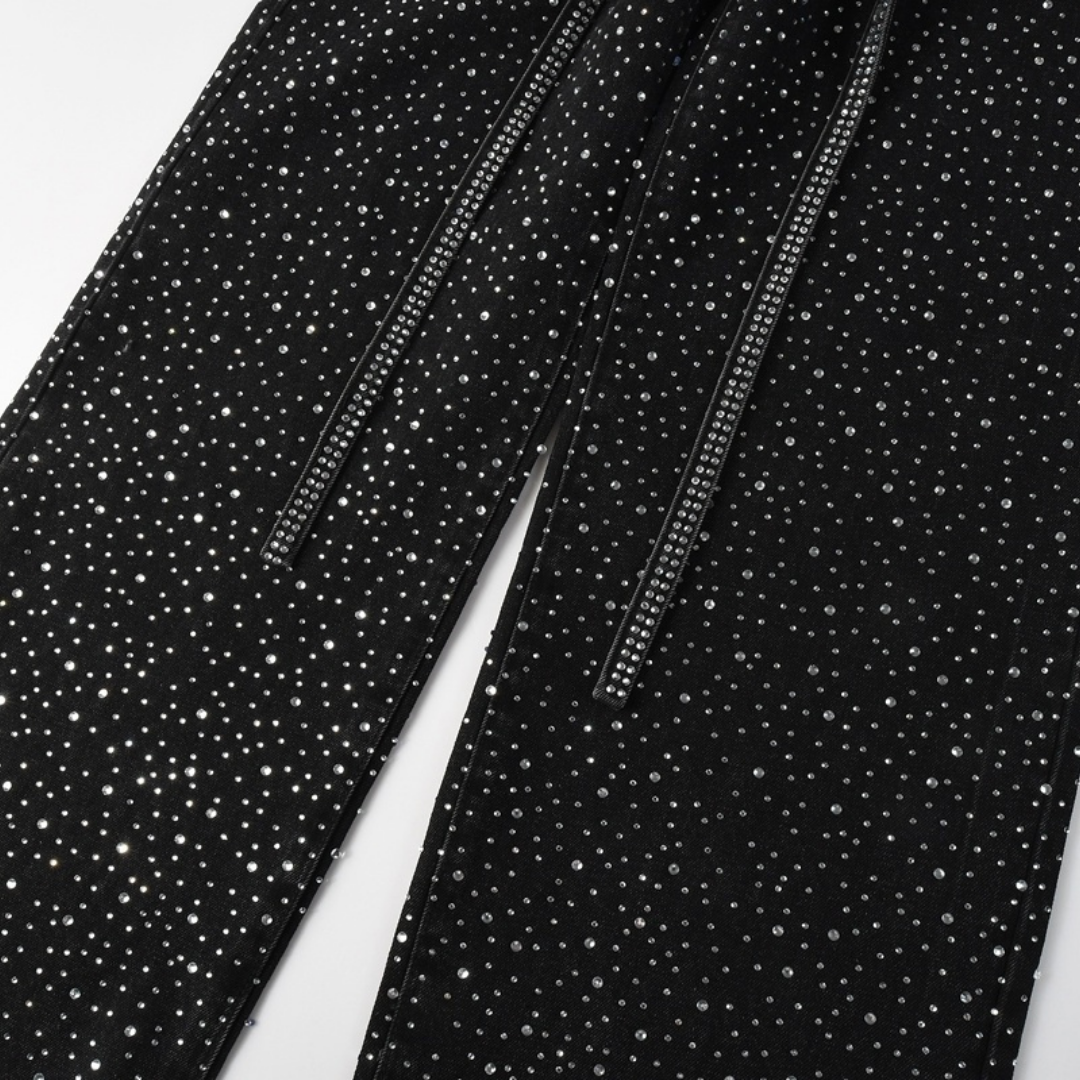 Purple Black Diamonds Jeans