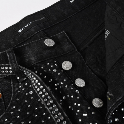 Purple Black Diamonds Jeans