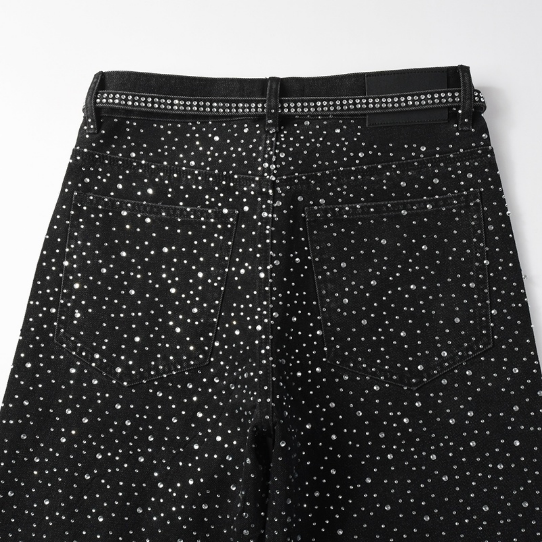 Purple Black Diamonds Jeans