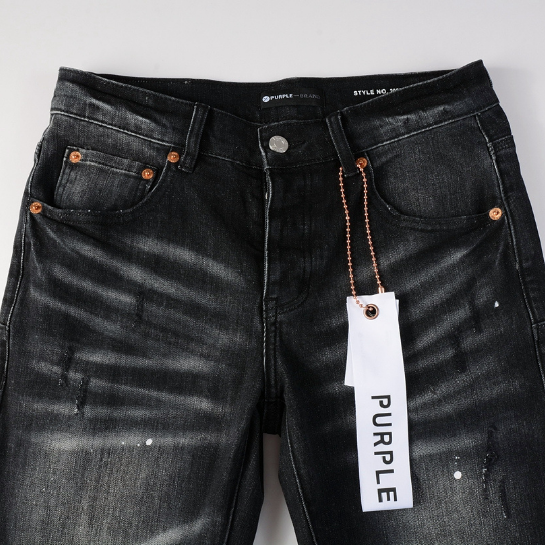 Purple Black Jeans