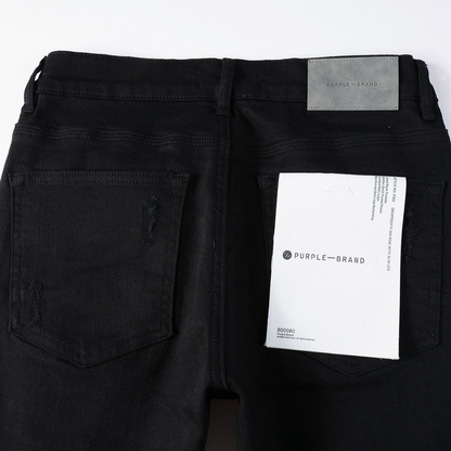 Purple Black Ripped Jeans