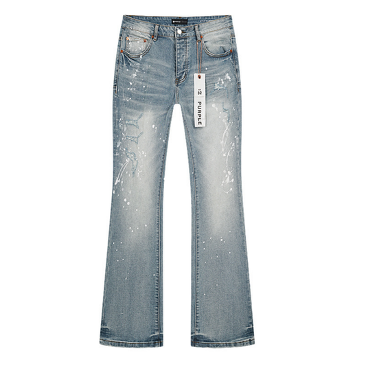 Purple Flared Jeans