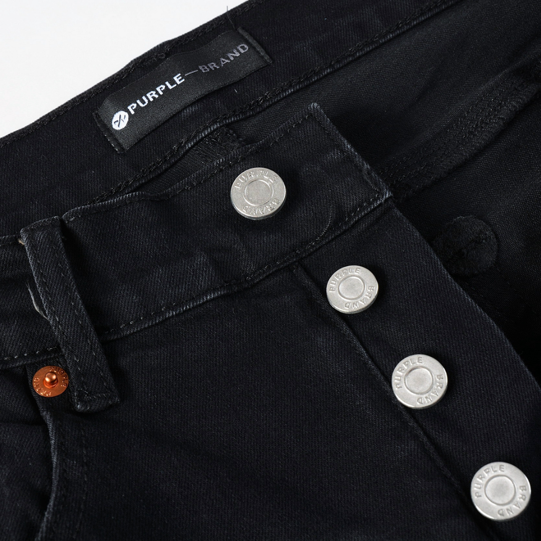 Purple Gradient Black Jeans