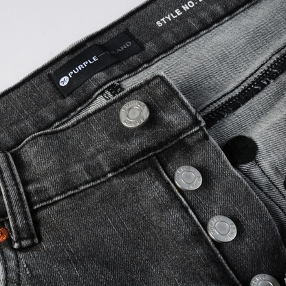 Purple Gradient Grey Ripped Jeans