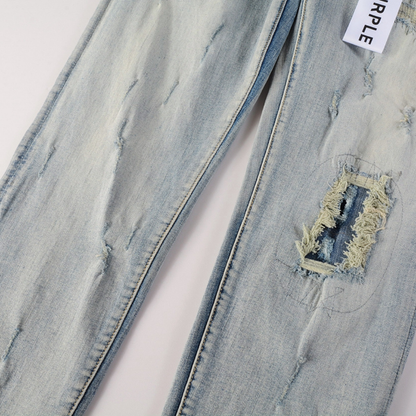 Purple Gradient Light Blue Jeans