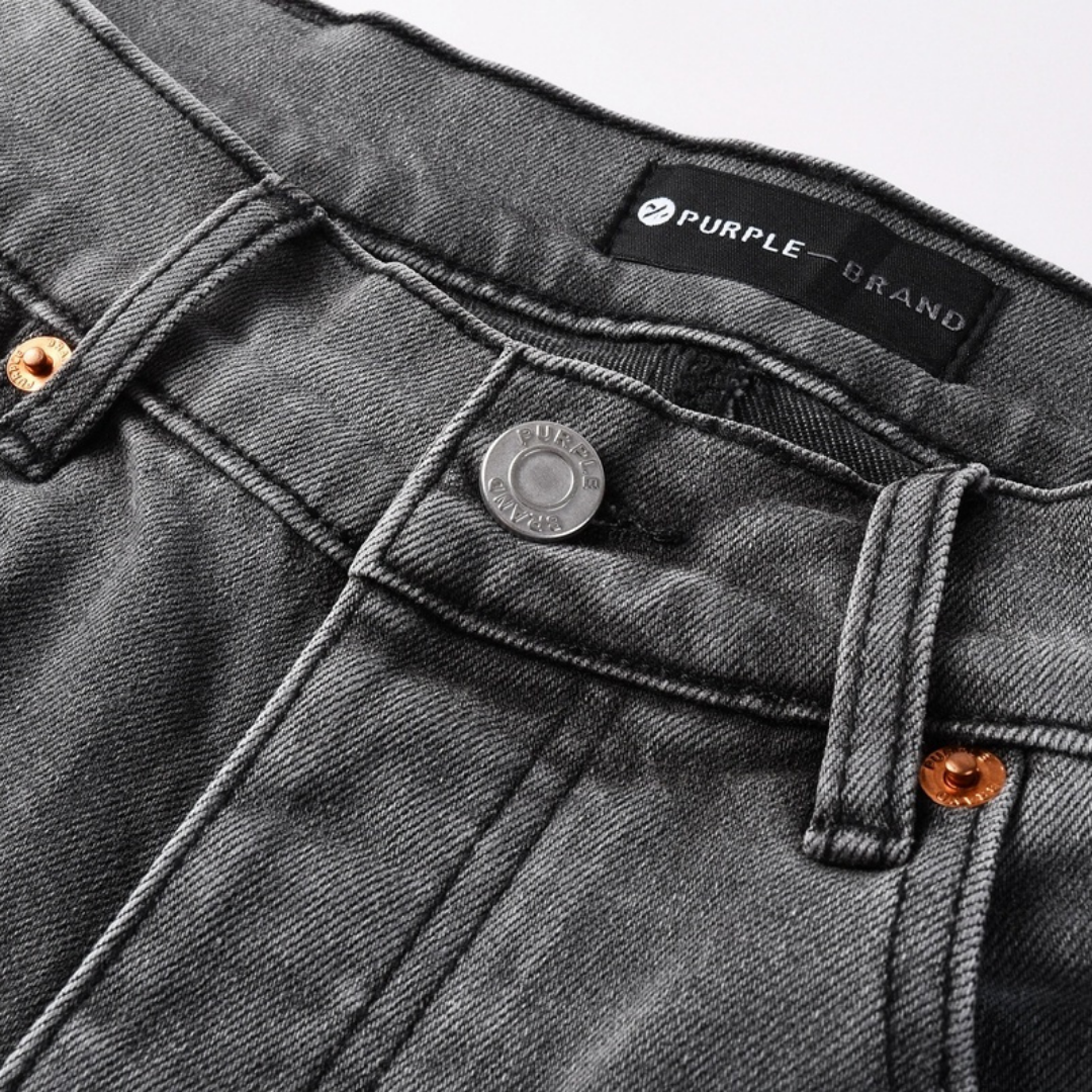 Purple Grey Diamonds Jeans