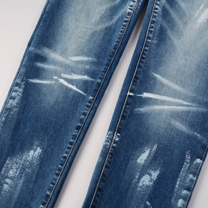 Purple Paint Gradient Blue Jeans