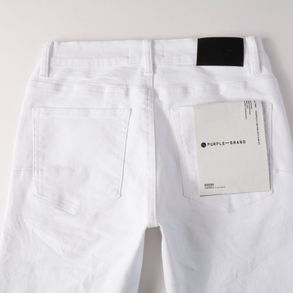 Purple White Jeans