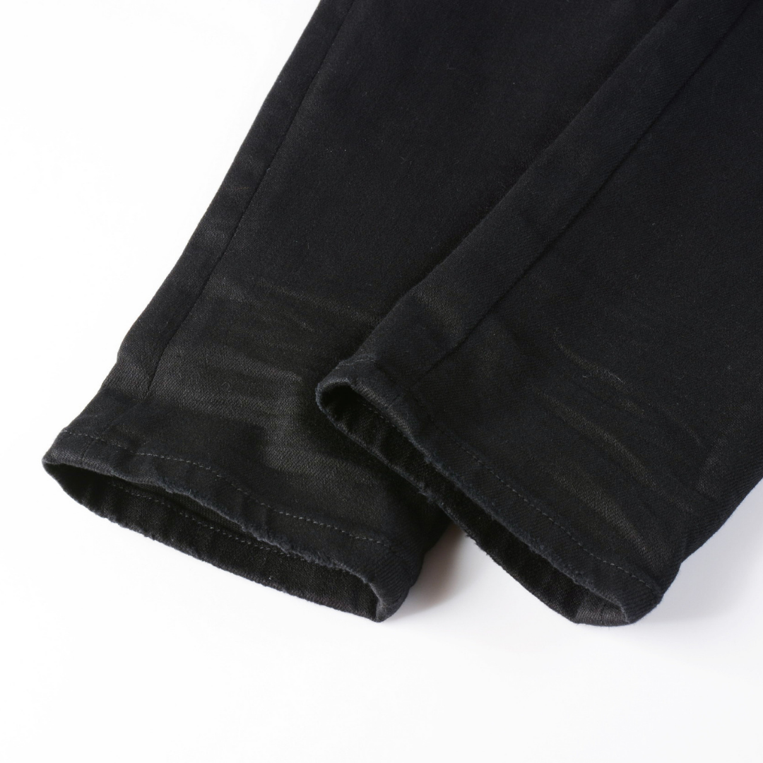 Amr Black Patch Jeans