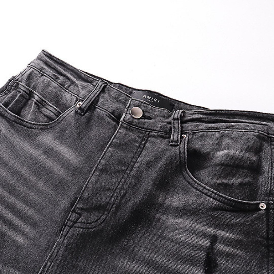 Amr Flared Black Jeans