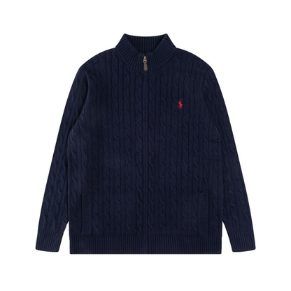 Polo Full Zip Sweater