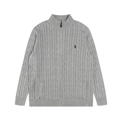 Polo Full Zip Sweater