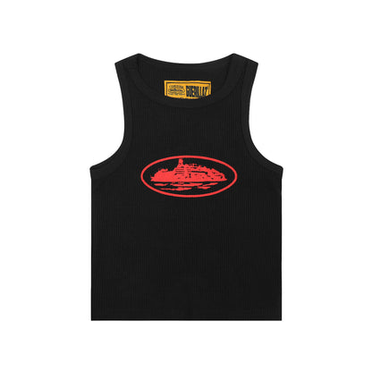 Alcatraz Black Red Tank Top