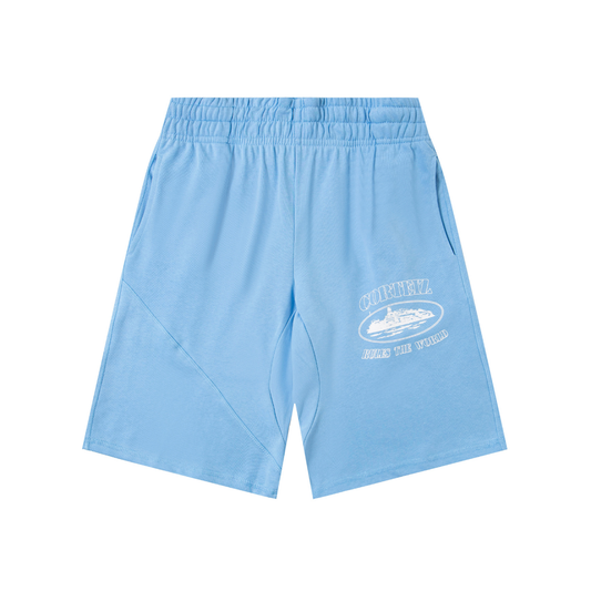 Alcatraz Rules the World Baby Blue Shorts