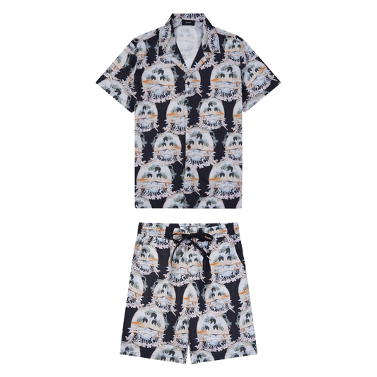 Amr Monogram Short Set